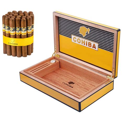 The Cohiba Puro Dominicana cigar brings the heat. . Cohiba cigar box
